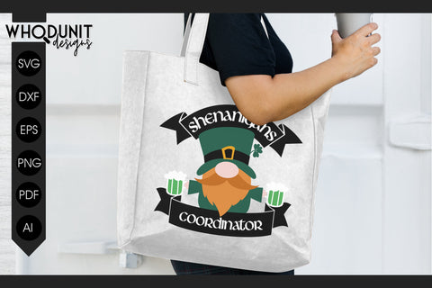 St Patrick's Gnome SVG | Shenanigans cut file | St Paddy SVG Whodunit Designs 