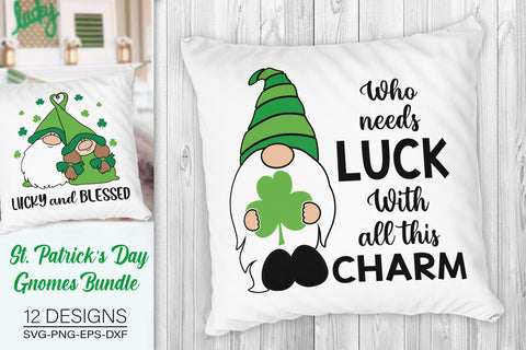 St. Patrick's Gnomes, St. Patrick's Day SVG Bundle SVG SvgMonkeys 