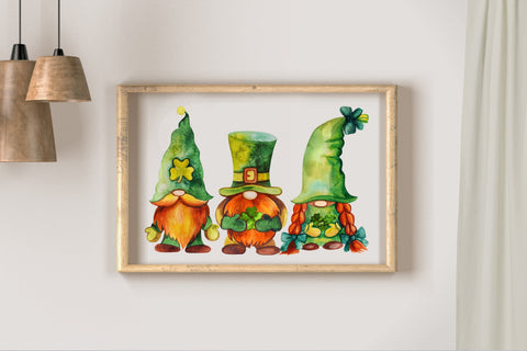 St Patricks Gnomes Sublimation Design. Sublimation KsenyaArt 