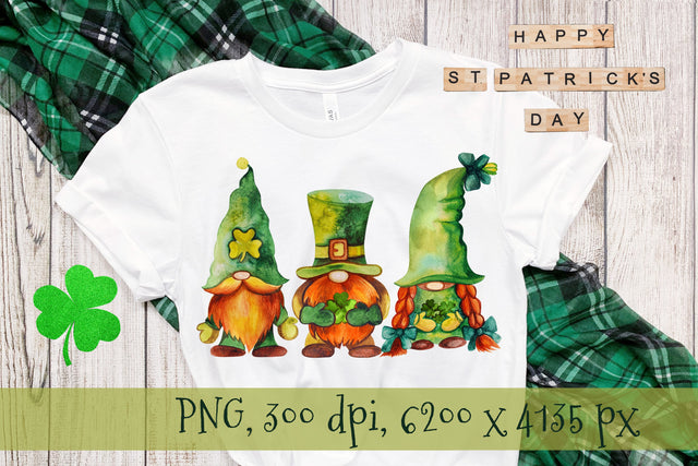 St Patricks Gnomes Sublimation Design. Sublimation KsenyaArt 