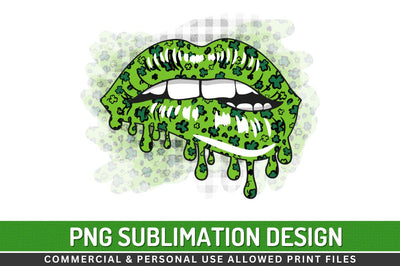 St patricks lips Clipart Sublimation PNG Sublimation Regulrcrative 