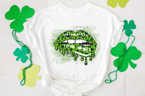 St patricks lips Clipart Sublimation PNG Sublimation Regulrcrative 