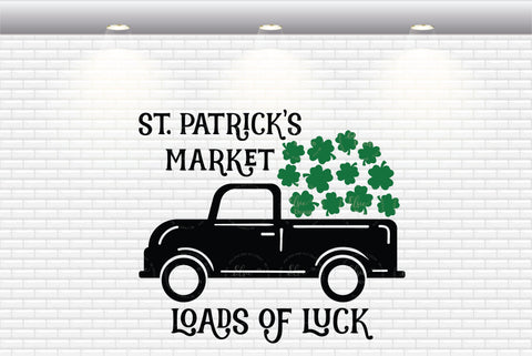 St. Patrick's Market - Loads Of Luck - SVG, PNG, DXF, EPS SVG Elsie Loves Design 