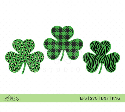 St Patricks Plaid Clover SVG Cut Files SVG SVG Cut Studio 