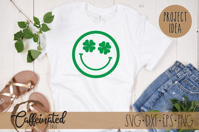 St Patricks Smiley Face SVG SVG Caffeinated SVGs 