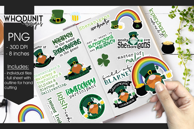 St Patrick's Sticker Bundle | Clipart | Sublimation SVG Whodunit Designs 