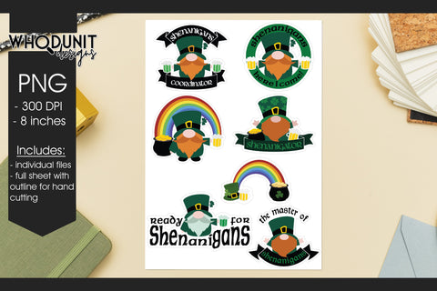 St Patrick's Sticker Bundle | Clipart | Sublimation SVG Whodunit Designs 