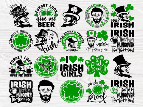 St Patricks SVG Bundle, Irish Gifts Men Svg, Lucky SVG TonisArtStudio 