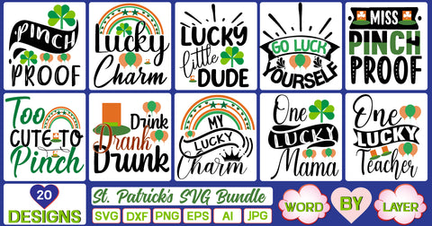 St. Patrick's SVG Bundle SVG Cut File SVG Studio Innate 