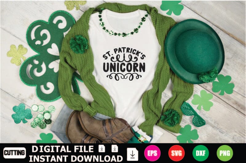 St. Patrick's Unicorn SVG Shahin alam 