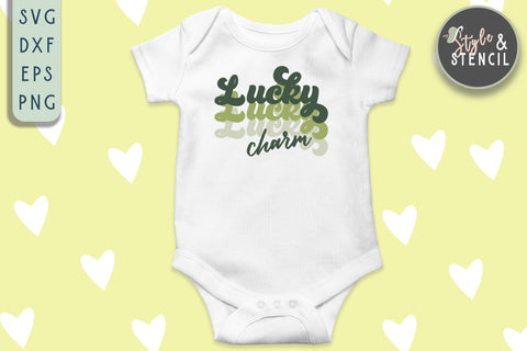 St. Pattys Day Lucky Charm SVG - SVG, PNG, EPS, DXF SVG Style and Stencil 