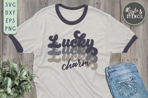 St. Pattys Day Lucky Charm SVG - SVG, PNG, EPS, DXF SVG Style and Stencil 