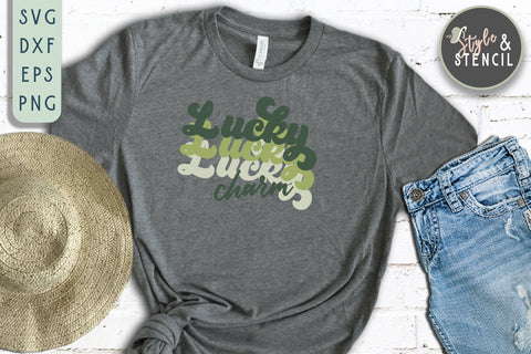 St. Pattys Day Lucky Charm SVG - SVG, PNG, EPS, DXF SVG Style and Stencil 