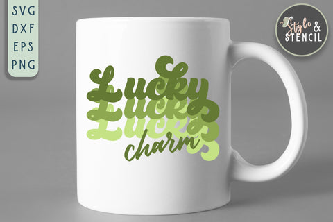 St. Pattys Day Lucky Charm SVG - SVG, PNG, EPS, DXF SVG Style and Stencil 