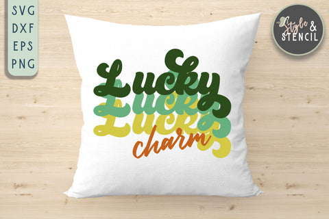 St. Pattys Day Lucky Charm SVG - SVG, PNG, EPS, DXF SVG Style and Stencil 
