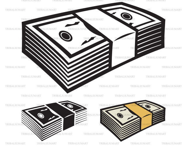 Stack of money SVG TribaliumArtSF 