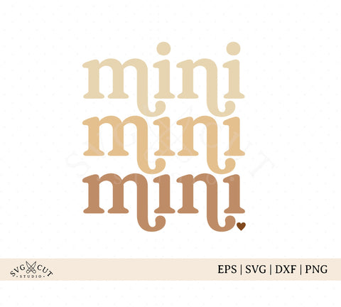 Stacked Boho Mini SVG cut files for Cricut SVG SVG Cut Studio 