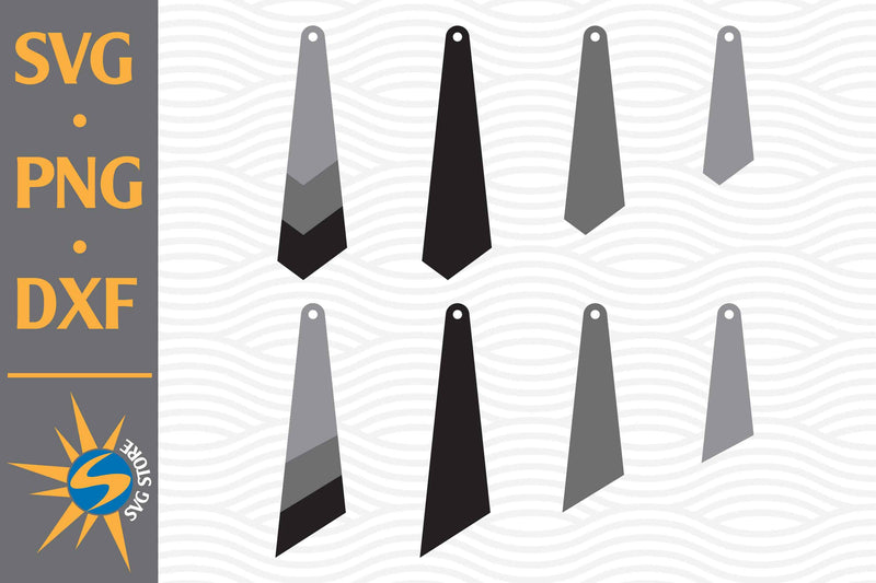 Stacked Earring SVG, PNG, DXF Digital Files Include SVG SVGStoreShop 