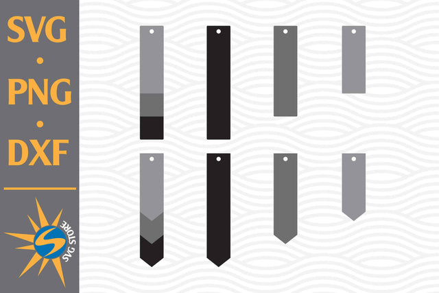 Stacked Earring SVG, PNG, DXF Digital Files Include SVG SVGStoreShop 