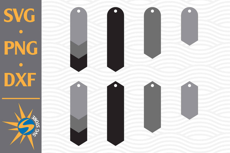 Stacked Earring SVG, PNG, DXF Digital Files Include SVG SVGStoreShop 