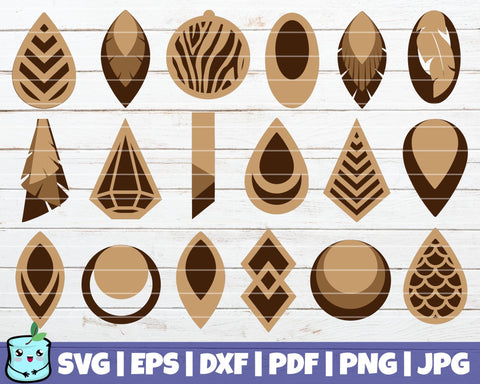 Stacked Earrings SVG Bundle 2 SVG MintyMarshmallows 