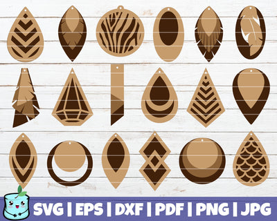 Stacked Earrings SVG Bundle 2 SVG MintyMarshmallows 