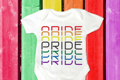 Stacked LGBT Pride Embroidery Embroidery/Applique DESIGNS Designed by Geeks 