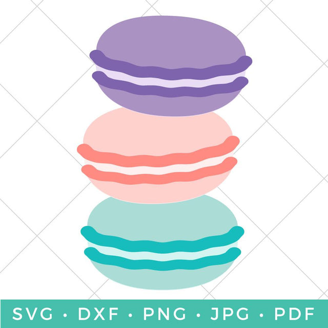 Stacked Macarons SVG Hey Let's Make Stuff 