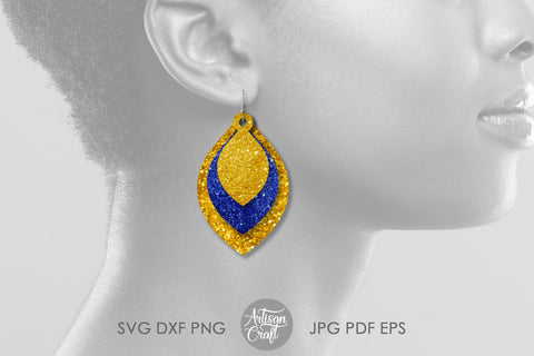 Stacked Teardrop Earrings SVG SVG Artisan Craft SVG 