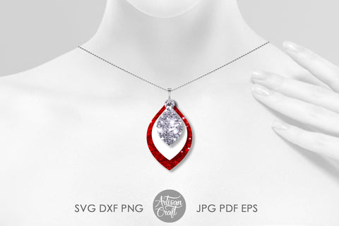 Stacked Teardrop Earrings SVG SVG Artisan Craft SVG 