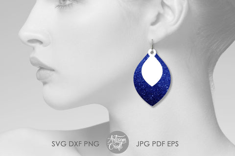 Stacked Teardrop Earrings SVG SVG Artisan Craft SVG 