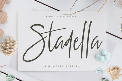 Stadella Signature Script Font Creatype Studio 
