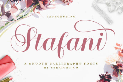 Stafani Scrip Font Straight.co 