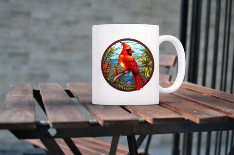 Stained Glass Christmas Cat Clipart Sublimation Regulrcrative 