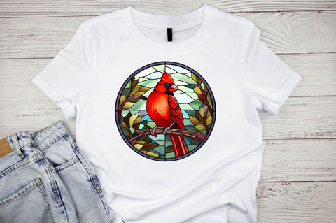 Stained Glass Christmas Cat Clipart Sublimation Regulrcrative 