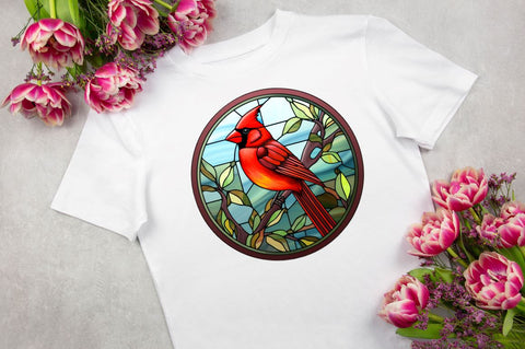 Stained Glass Christmas Cat Clipart Sublimation Regulrcrative 