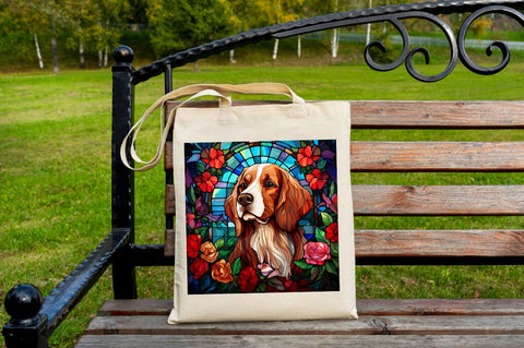 Stained Glass Christmas Flowers Dog Bundle Sublimation Regulrcrative 