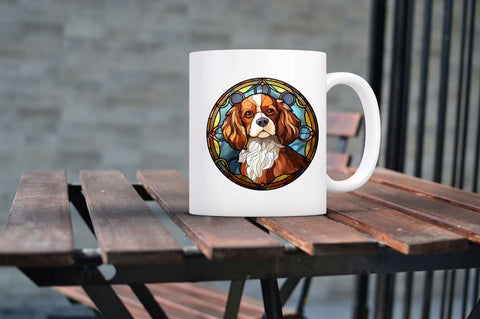 Stained Glass Dogs Clipart Bundle Sublimation Regulrcrative 