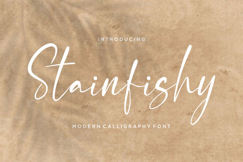 Stainfishy Font Qwrtype Foundry 