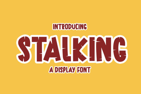 Stalking Font LetterdayStudio 