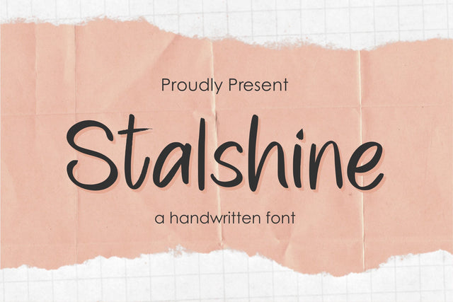 Stalshine Font Qwrtype Foundry 
