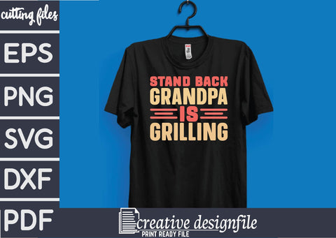 stand back grandpa is grilling SVG farhad farhad 
