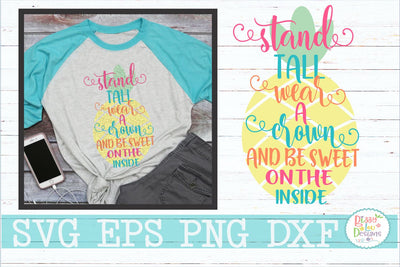 Stand Tall Pineapple SVG Bizzy Lou Designs 