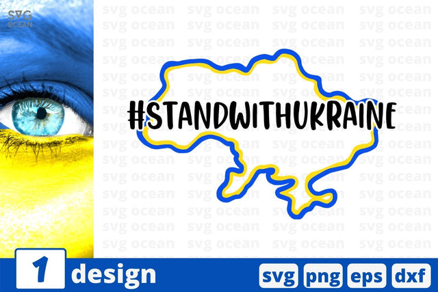 Stand With Ukraine SVG Cut File SVG SvgOcean 