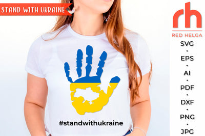 Stand with Ukraine SVG - No War Cut File SVG RedHelgaArt 