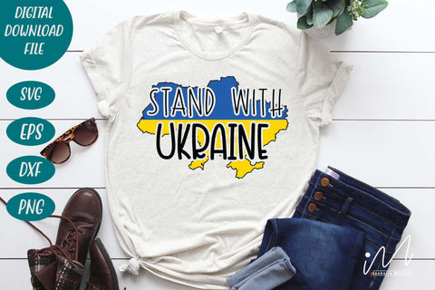 Stand with Ukraine svg, Ukraine svg, Ukraine t shirt svg, SVG Isabella Machell 