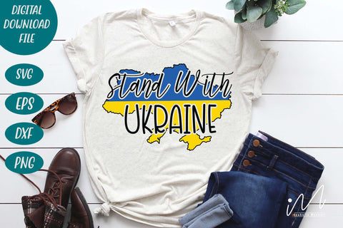Stand with Ukraine svg, Ukraine svg, Ukraine t shirt svg, SVG Isabella Machell 