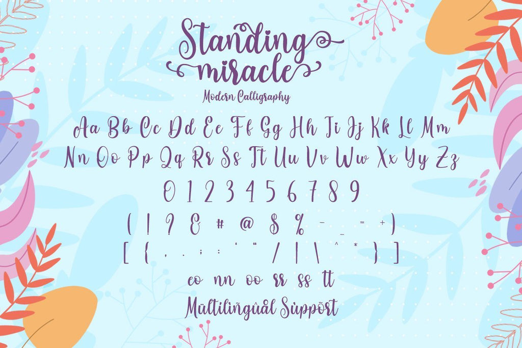 Standing Miracle Script - So Fontsy
