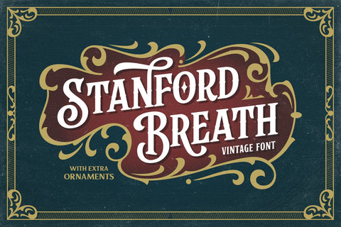 Stanford Breath - With Extras Font Arterfak Project 