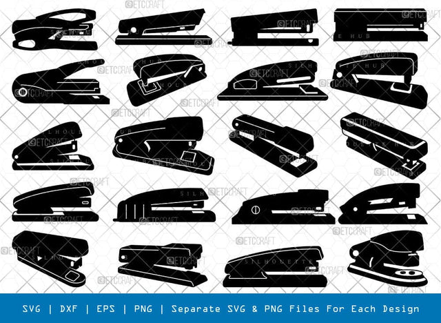 Stapler Silhouette, Stapler SVG, Office Staplers Svg, Stapler Machine Svg, Stapler Bundle, SB00971 SVG ETC Craft 